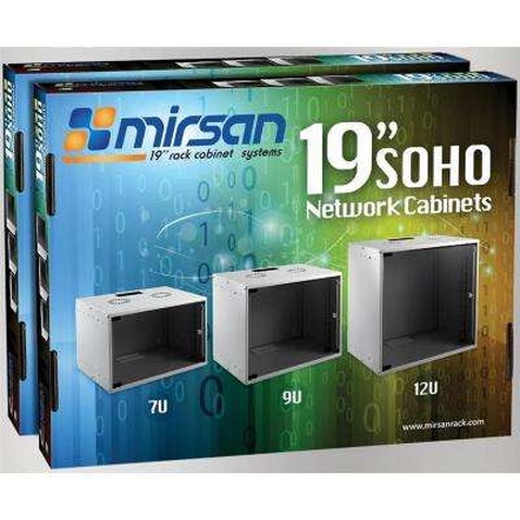 Шафа настінна Mirsan 12U 535x400, SOHO, RAL 7035 (MR.SOH12U40DE.02)