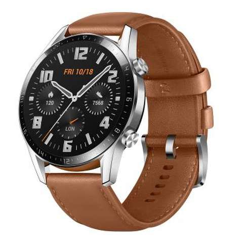 Ремінець до смарт-годинника Huawei Brown Leather 22мм к Watch GT 2 (55031983)