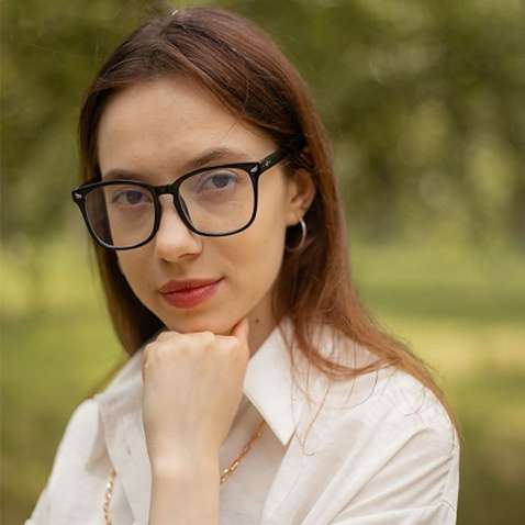 Окуляри комп'ютерні AirOn EYE CARE матові чорні (4822352781043)