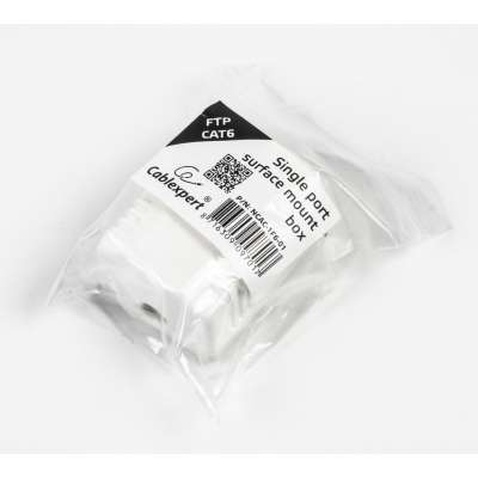 Розетка мережева Cablexpert RJ45x1 FTP, cat.6 (NCAC-1F6-01)