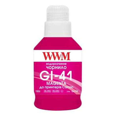 Чорнило WWM Canon GI-41 для Pixma G2420/3420 190г Magenta (KeyLock) (G41M)