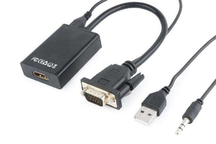 Адаптер Cablexpert VGA - HDMI, (A-VGA-HDMI-01) со звуком