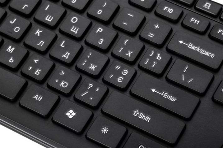 Клавіатура 2E KS210 Slim WL (2E-KS210WB) Black USB