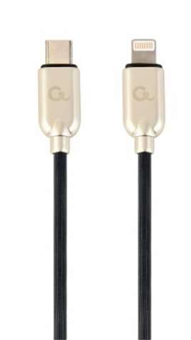 Кабель  Cablexpert (CC-USB2PD18-CM8PM-1M) USB Type-C-Lightning, 1м, чорний/золотистий