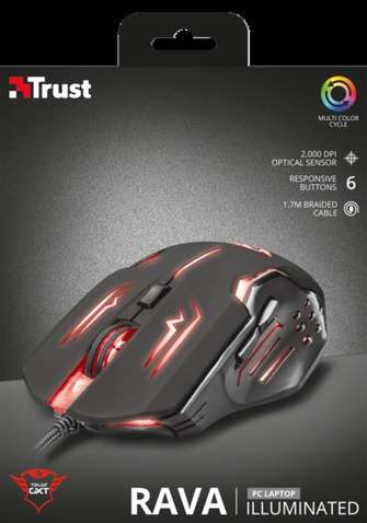 Мишка TRUST GXT 108 Rava Illuminated Gaming