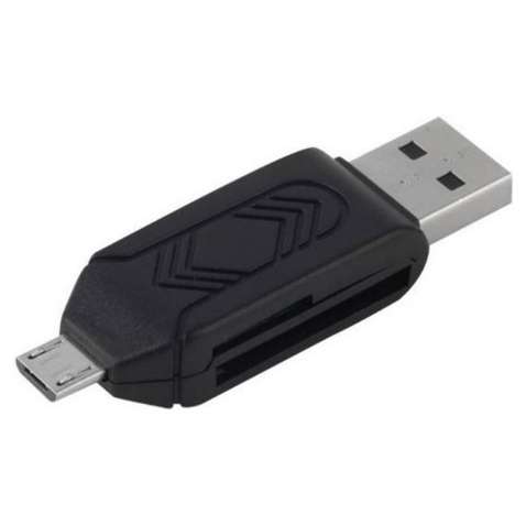 Кардридер STLab USB Micro USB male на microSD, microSDHC, SD, SDHC, SDXC, USB пластик