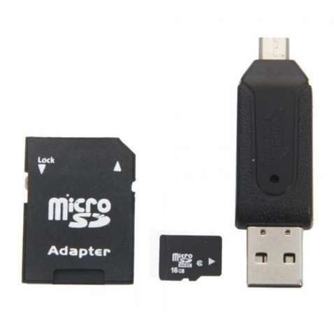 Кардридер STLab USB Micro USB male на microSD, microSDHC, SD, SDHC, SDXC, USB пластик