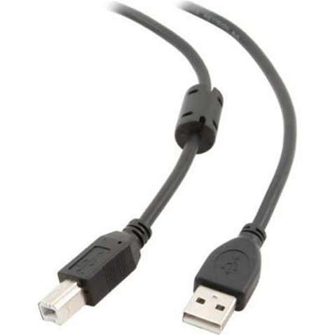 Кабель USB (AM/BM) 3m Maxxtro UF-AMBM-10 (к принтеру, сканеру), ферритовый фильтр Black