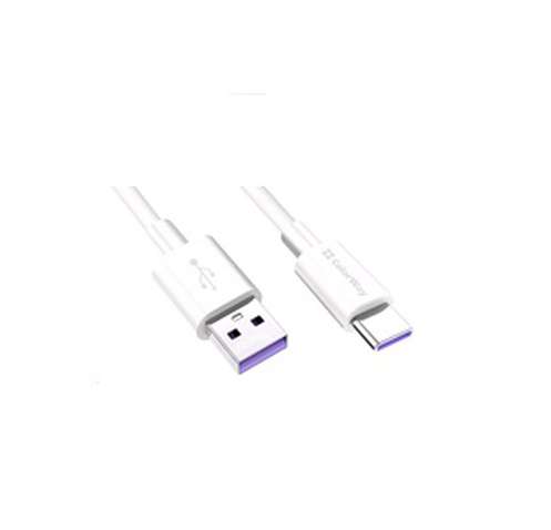 Кабель USB ColorWay USB-USB Type-C, 5.0А, 1м, White (CW-CBUC019-WH)