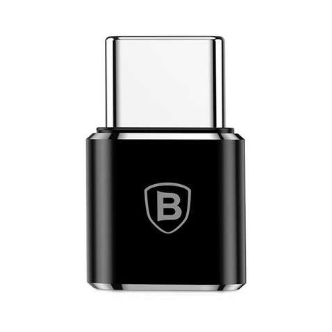 Адаптер-перехідник Baseus Micro Female To Type-C Male Adapter Converter Black CAMOTG-01