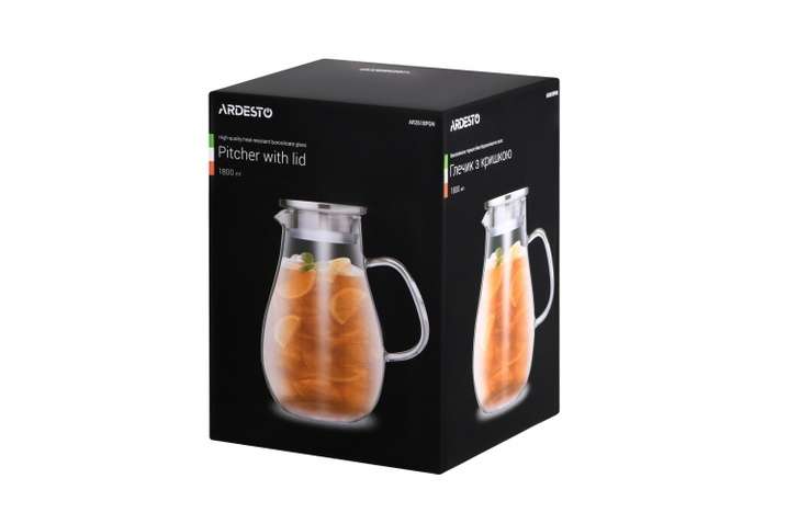 Глечик Ardesto з кришкою, 1800 мл