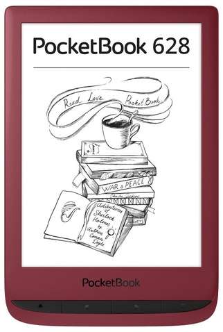 Електронна книга PocketBook 628 Touch Lux 5, Ruby Red