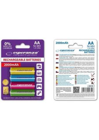 Акумулятор Esperanza EZA108 AA(HR06) 2000mAh 1x4 шт.