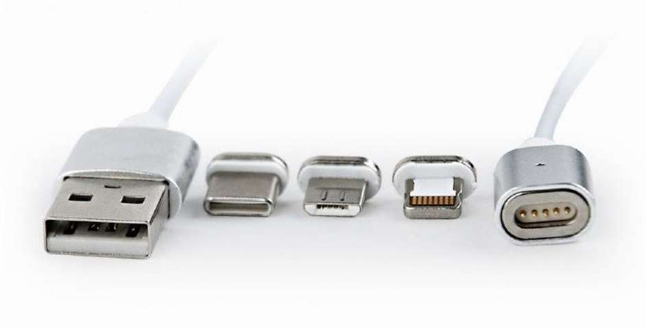 Кабель Lightning Cablexpert (CC-USB2-AMLM31-1M), USB 2.0 - Lightning/Micro/Type-C USB, 1м