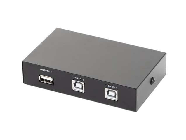 Концентратор Gembird 2 Port USB 2.0 PC to Scanner Printer Sharing Switch Box (DSU-21)