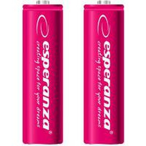 Акумулятор Ni-MH AA 2000 mAh, 2шт, червоний ESPERANZA EZA103R