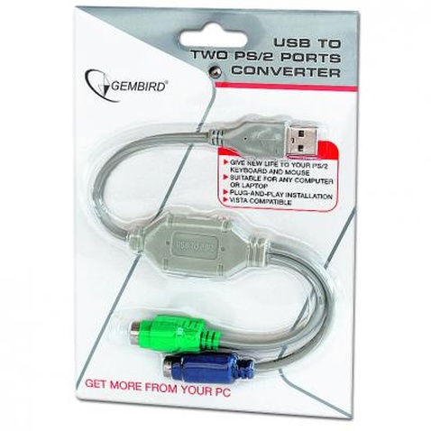 Адаптер USB-2xPS/2 Cablexpert  (UAPS12)