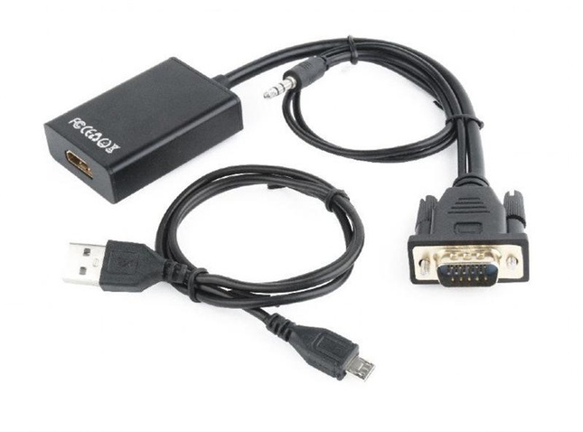 Адаптер Cablexpert VGA - HDMI, (A-VGA-HDMI-01) со звуком