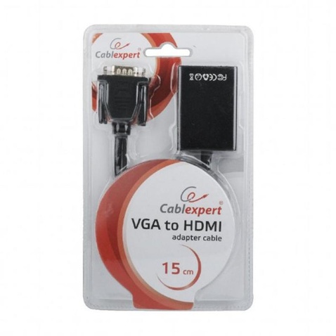 Адаптер Cablexpert VGA - HDMI, (A-VGA-HDMI-01) со звуком