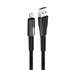 Кабель USB ColorWay USB-Lightning, 2.4А, 1м, Zinc Alloy + Led, Black (CW-CBUL035-BK)