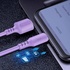 Кабель  ColorWay USB-microUSB, soft silicone, 2.4А, 1м, Purple (CW-CBUM044-PU)