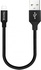 Кабель  0.25m USB 2.0 / Lightning ColorWay (CW-CBUL048-BK) Black