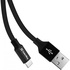 Кабель  0.25m USB 2.0 / Lightning ColorWay (CW-CBUL048-BK) Black
