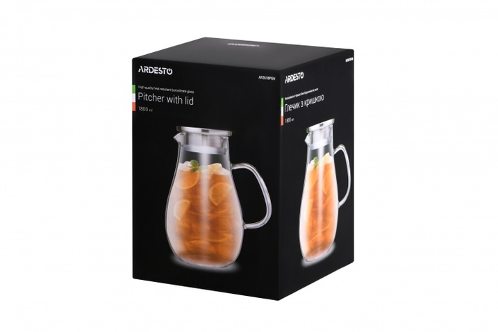 Глечик Ardesto з кришкою, 1800 мл