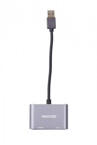 Адаптер-перехідник  USB-A на HDMI/VGA Maxxter
