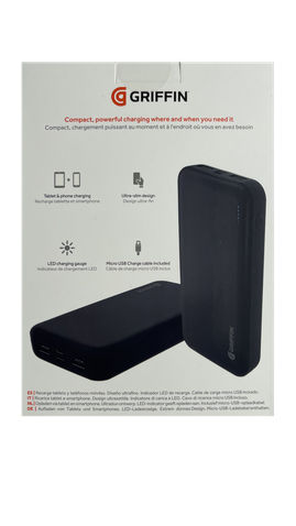 Зовнішній акумулятор (Power Bank)  Griffin GP-148-BLK 16000mAh Black