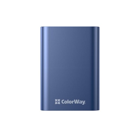 Зовнішній акумулятор (Power Bank) Colorway 20000mAh Full power (USB QC3.0 + USB-C PD 22.5W) Blue