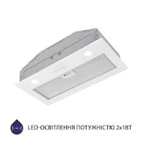 Витяжка MINOLA HBI 52621 WH GLASS 700 LED, Вбудована