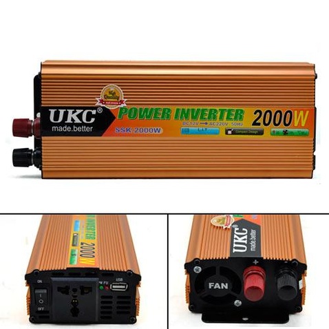 Інвертор UKC SSK-2000W/220В + USB