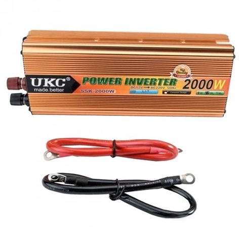 Інвертор UKC SSK-2000W/220В + USB