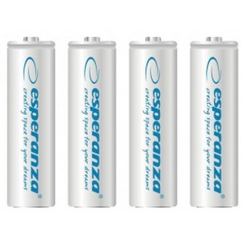 Акумулятор Ni-MH AA 2000 mAh, 4шт, бiлий ESPERANZA EZA104W