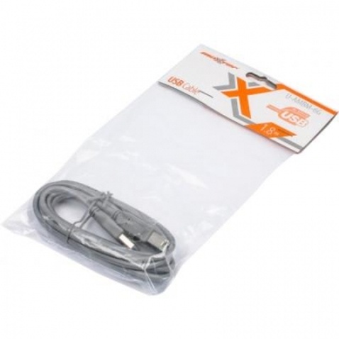 Кабель USB (AM/BM) 1.8m Maxxter (U-AMBM-6G) Grey