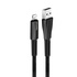 Кабель USB ColorWay USB-Lightning, 2.4А, 1м, Zinc Alloy + Led, Black (CW-CBUL035-BK)