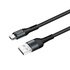 Кабель  ColorWay USB-microUSB, nylon, 2.4А, 1м, Black (CW-CBUM045-BK)