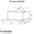 Витяжка MINOLA HTL 6614 BL 1000 LED, Телескопічна