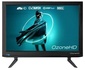 Телевізор 19" OzoneHD 19HN82T2, 1366х768, Частота: 60 Гц, Яскравість: 150 кд/м2, Тюнер: Аналоговий (PAL, SECAM, NTSC), Цифровий (DVB-T2, DVB-C), Роз`єми: HDMI/USB, 1 Компонентний вихід, 1 Композитний вхід, 1хVGA, 1x USB 2.0, 2x 6 Вт