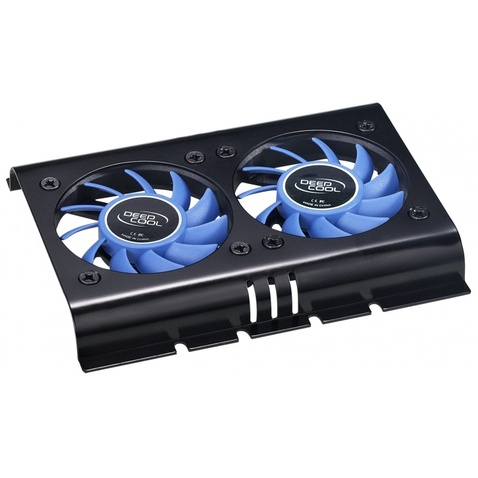 Охолодження для HDD Deepcool ICEDISK 2 для HDD, 2 кулери 60 мм, 130x101x17мм, 3500 rpm, 28 dB, 121 г