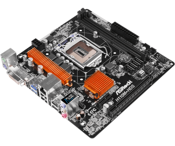 б\в Материнська плата ASRock H110M-HDS s1151 б\в