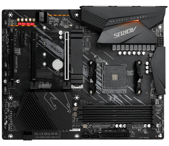 Материнська плата GIGABYTE B550 AORUS ELITE AX V2 sAM4 B550 4xDDR4 HDMI-DP Wi-Fi 2*M.2 ATX