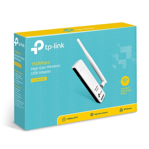 Бездротовий Wi-Fi  Adapter TP-LINK TL-WN722N Wi-Fi 802.11n USB 150Mbps