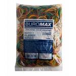 Резинки для грошей Buromax JOBMAX assorted colors, 1000 г (BM.5517)Діаметр - 50 мм, вага - 1000 г, колір - різнокольорові