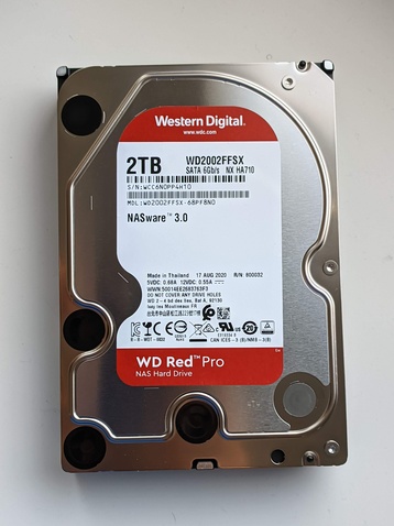 б\в Накопичувач HDD 2000 Gb WD2002FFSX