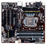 б\в Материнська плата GIGABYTE GA-B85M-D3H (s1150, B85 Express, 4*DDR3-1600, VC - Intel HD Graphics (Integrated in CPU), 1xPCI-E16x, 2xPCI, 4xSATA3, 2xSATA2, 2xUSB 3.0, 4xUSB 2.0, HDMI, DVI-D, D-Sub, LAN, AMD CrossFire) Micro ATX