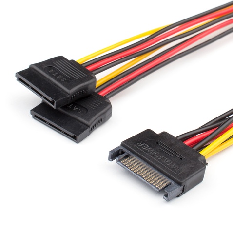 Кабель-Переходник 0.2 м Atcom Molex - 2 Sata power