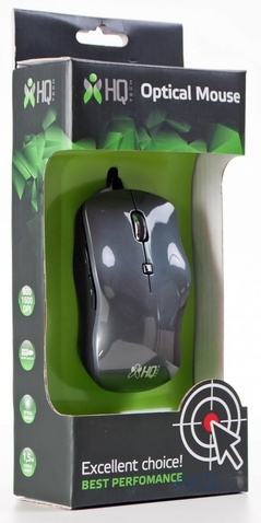 Мишка HQ-Tech HQ-MA12DG Gray, USB, Optical 800/1600DPI, Box,