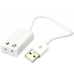 Звукова карта Dynamode USB 3D Sound 7.1 White (USB-SOUND7-WHITE)